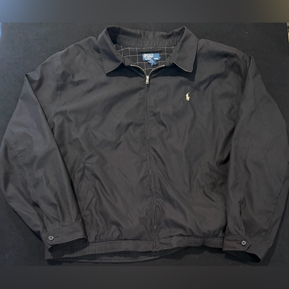 Polo by Ralph Lauren Black Harrington Jacket